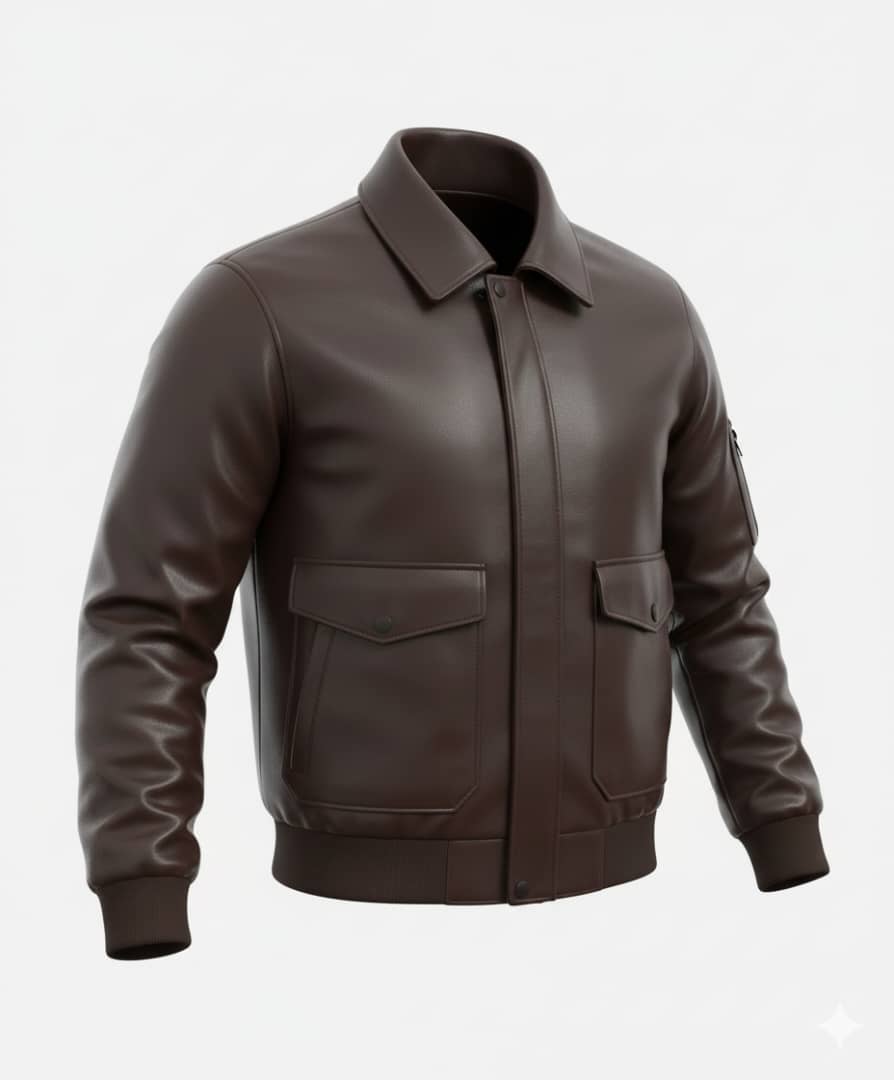 کاپشن چرم خلبانی نیروی هوایی